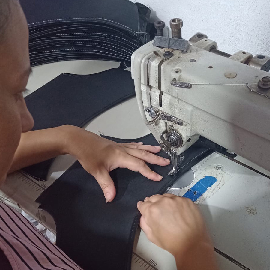 Mercedes Benz Upcycled Upholstery turned into Ecoproducts