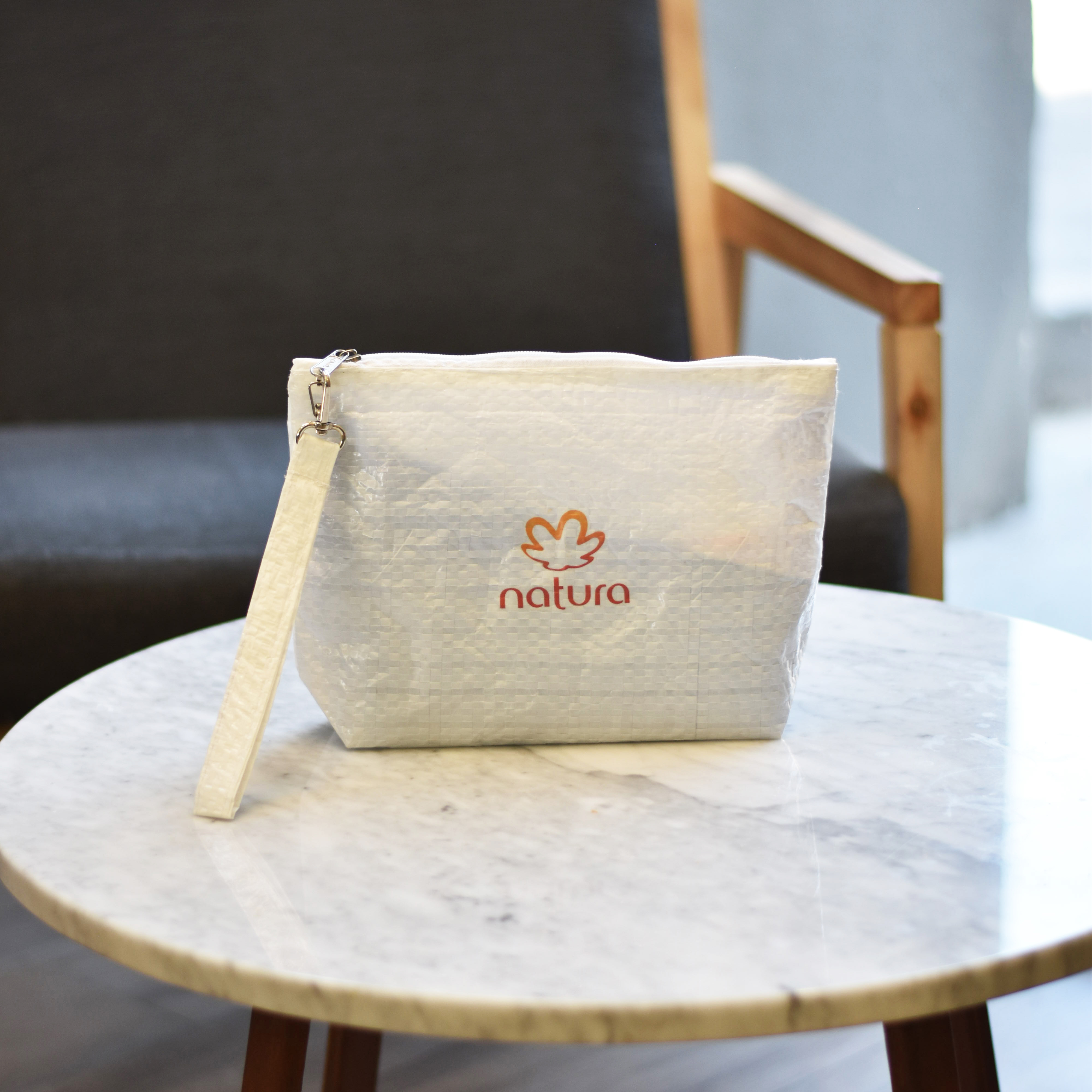 Natura Upcycled Burlap Plastic turned into Ecoproducts